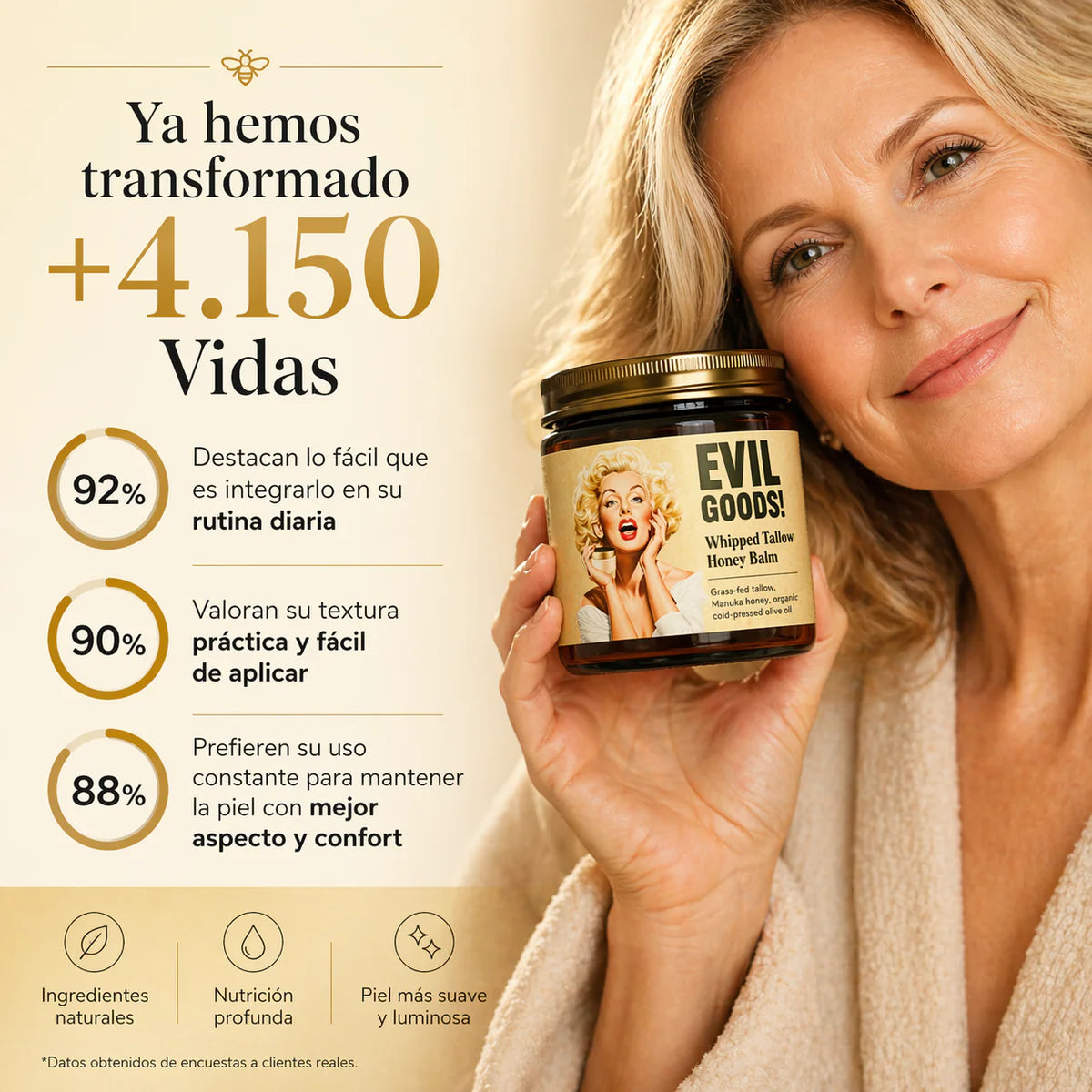 Crema Nutritiva de Sebo de Res Evil Goods